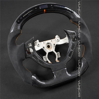 Private custom carbon fiber steering wheel with led display for Nissan GTR/R35/with shift paddles