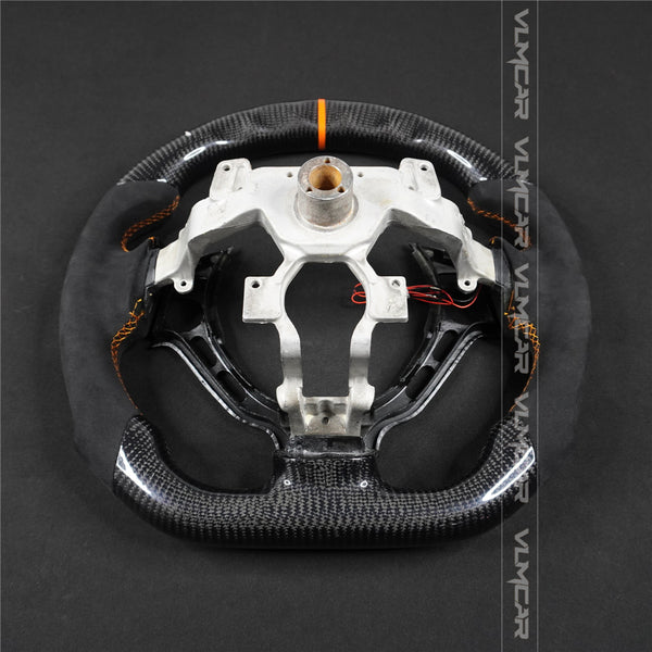 Private custom carbon fiber steering wheel with led display for Nissan GTR/R35/with shift paddles
