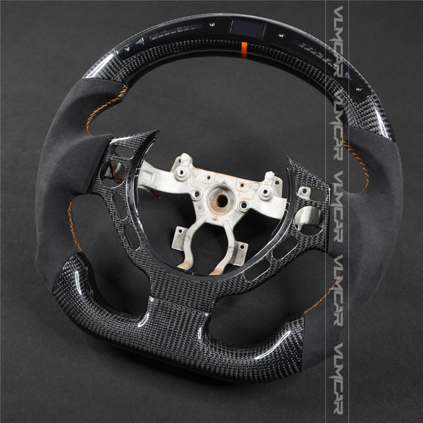 Private custom carbon fiber steering wheel with led display for Nissan GTR/R35/with shift paddles