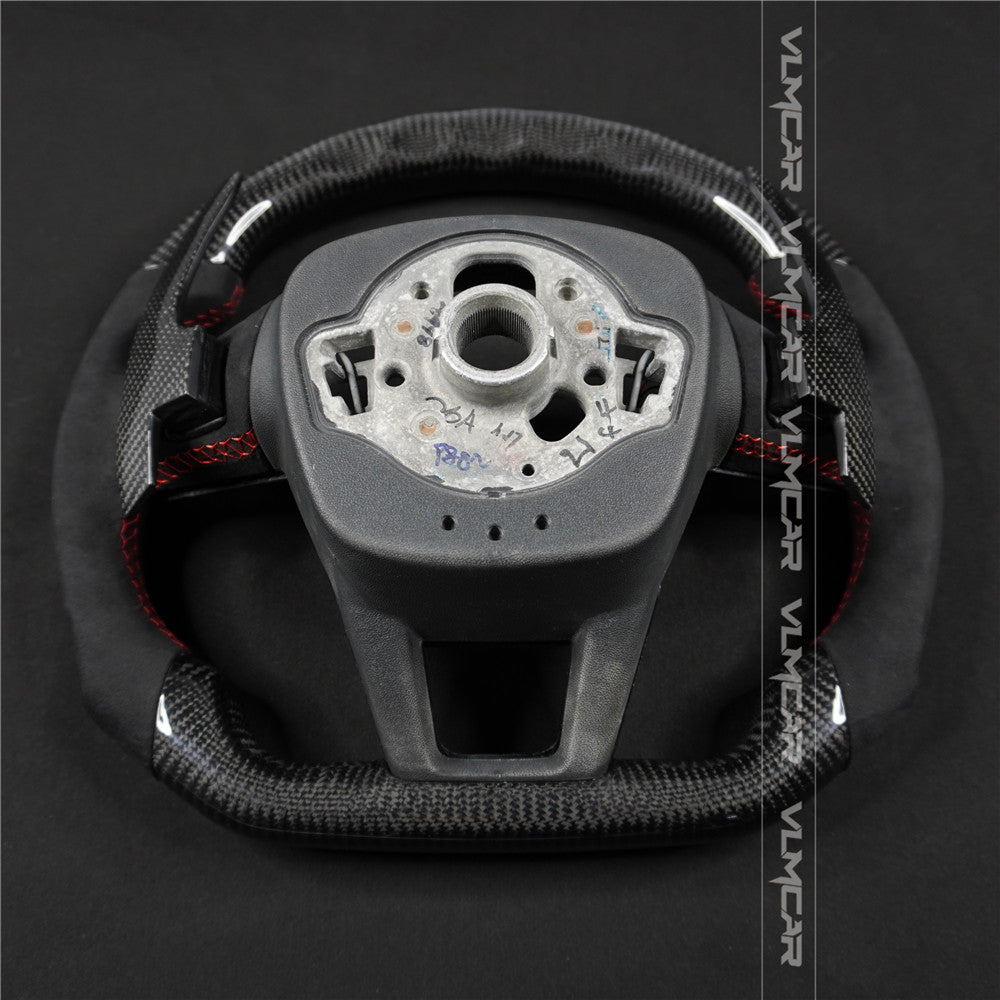 Private custom carbon fiber steering wheel with led display for audi A6/A7/ C8/new style