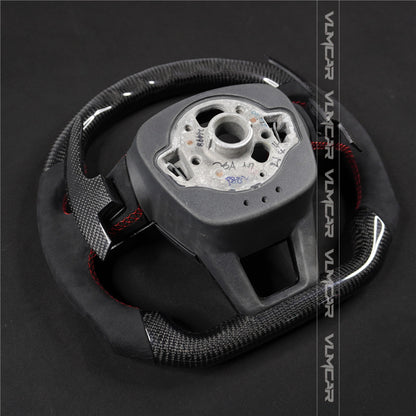 Private custom carbon fiber steering wheel with led display for audi A6/A7/ C8/new style