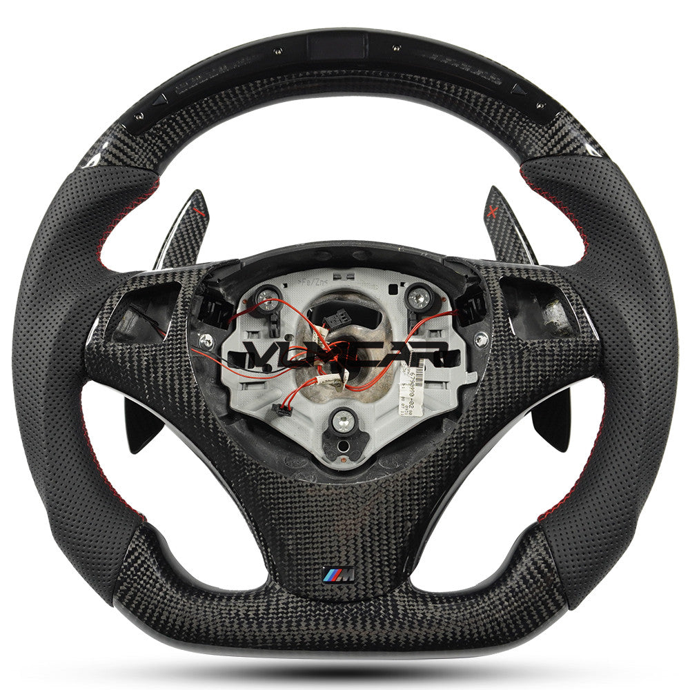 Private custom carbon fiber steering wheel with led display for bmw 3 series /E90/E92/E93