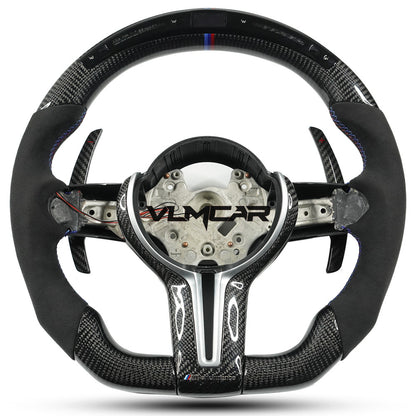 Private custom carbon fiber steering wheel with led display for bmw M5/M6/F10/F06/F12/5/6 Series