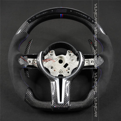 Private custom carbon fiber steering wheel with led display for bmw M5/M6/F10/F06/F12/5/6 Series