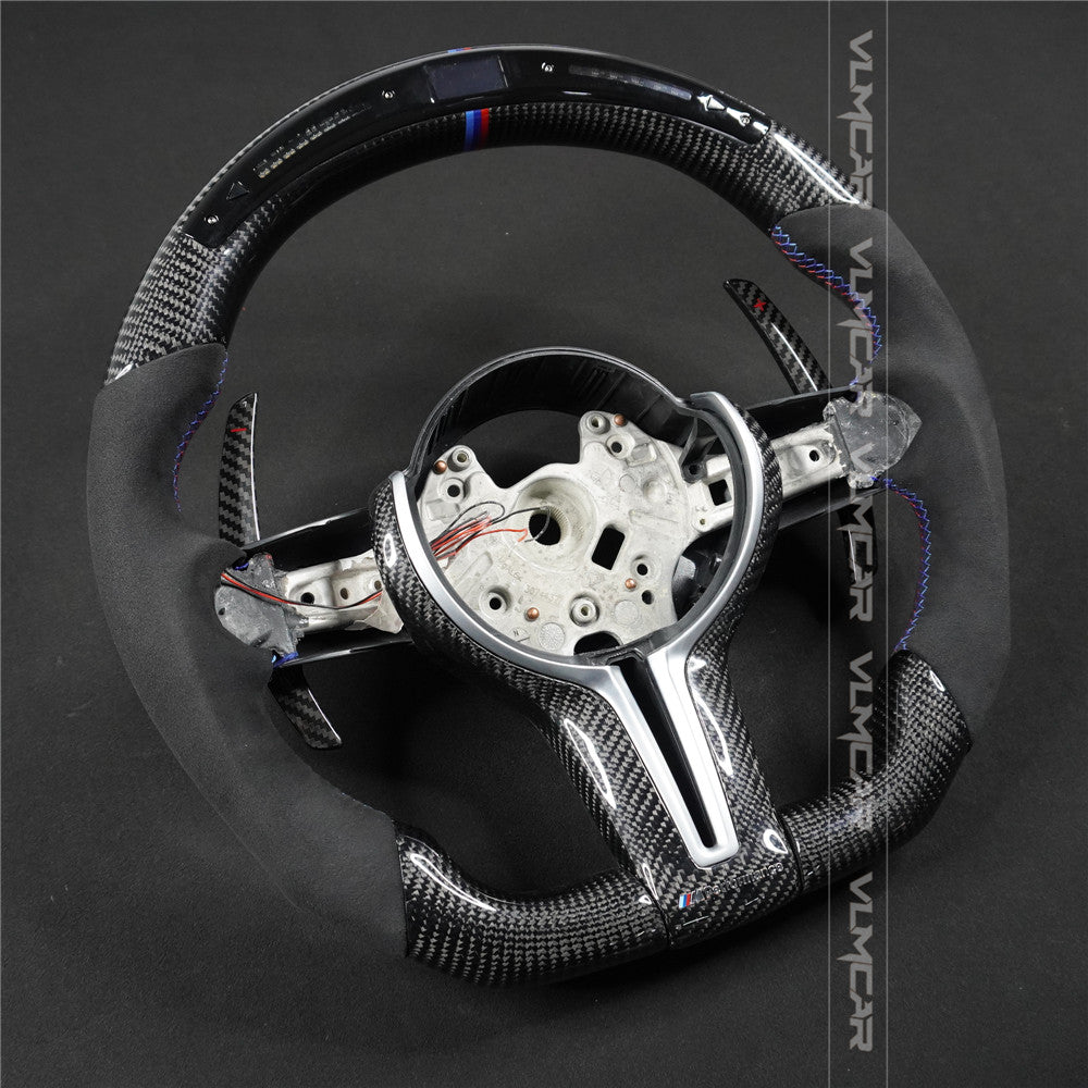 Private custom carbon fiber steering wheel with led display for bmw M5/M6/F10/F06/F12/5/6 Series