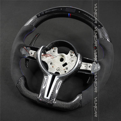 Private custom carbon fiber steering wheel with led display for bmw M5/M6/F10/F06/F12/5/6 Series