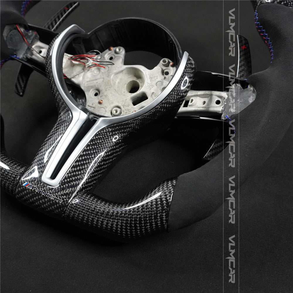 Private custom carbon fiber steering wheel with led display for bmw M5/M6/F10/F06/F12/5/6 Series