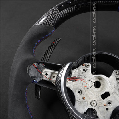 Private custom carbon fiber steering wheel with led display for bmw M5/M6/F10/F06/F12/5/6 Series