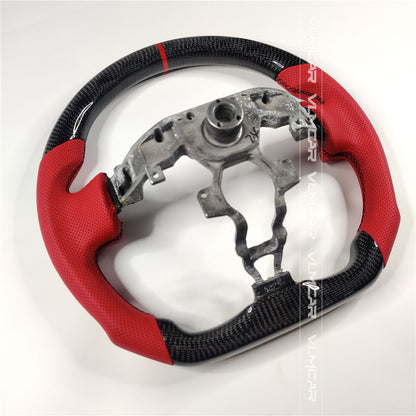 Private custom carbon fiber steering wheel with perforated leather for Nissan 370Z