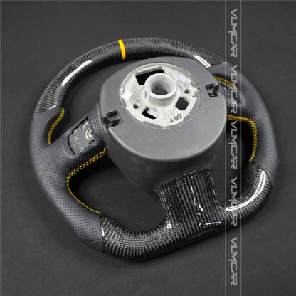 Private custom carbon fiber steering wheel with perforated leather for audi A3/A4/A5/A6/S/RS