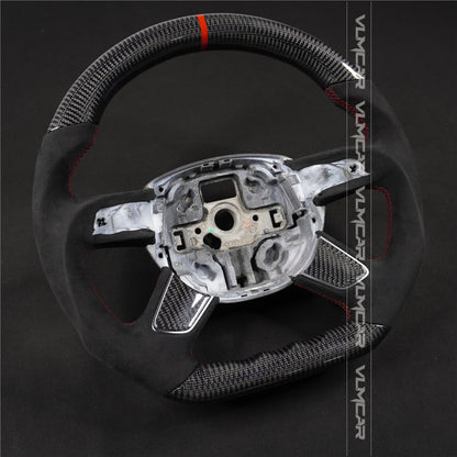 Private custom carbon fiber steering wheel with suede for audi A4/S4/RS4