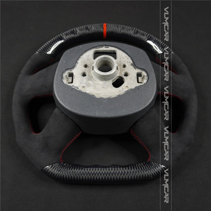 Private custom carbon fiber steering wheel with suede for audi A4/S4/RS4