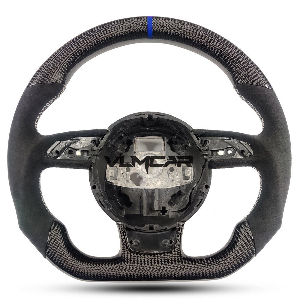 Private custom carbon fiber steering wheel with suede for audi A3/A4/A5/A6/A7/S/RS