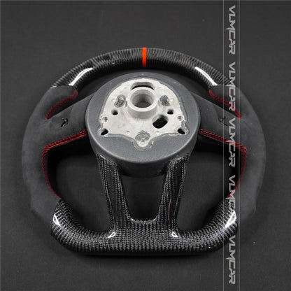 Private custom carbon fiber steering wheel with suede for audi A3/A4/A5/S/RS/s-line