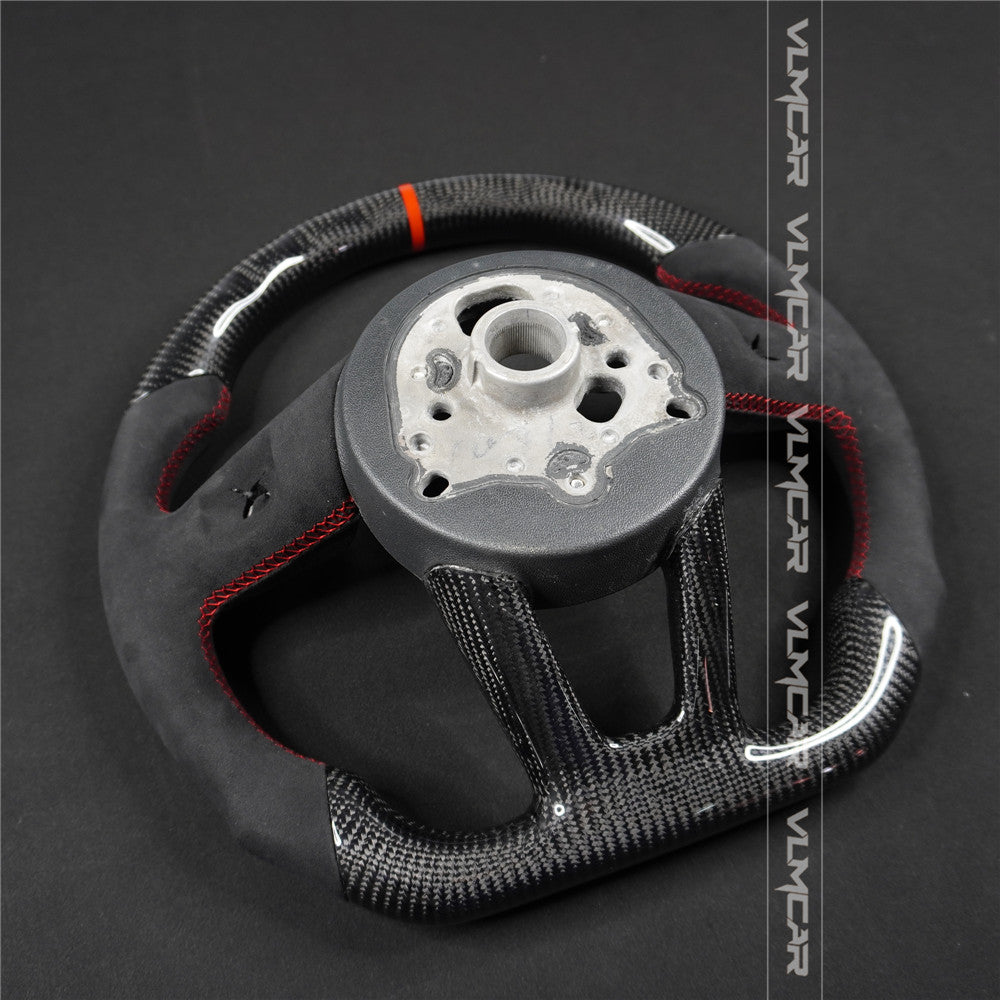 Private custom carbon fiber steering wheel with suede for audi A3/A4/A5/S/RS/s-line