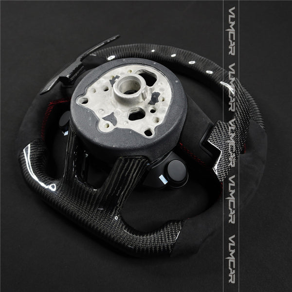 Private custom carbon fiber steering wheel with LED display for audi A3/A4/A5/S/RS/s-line/with R8 Engine Start Stop Drive select switch button