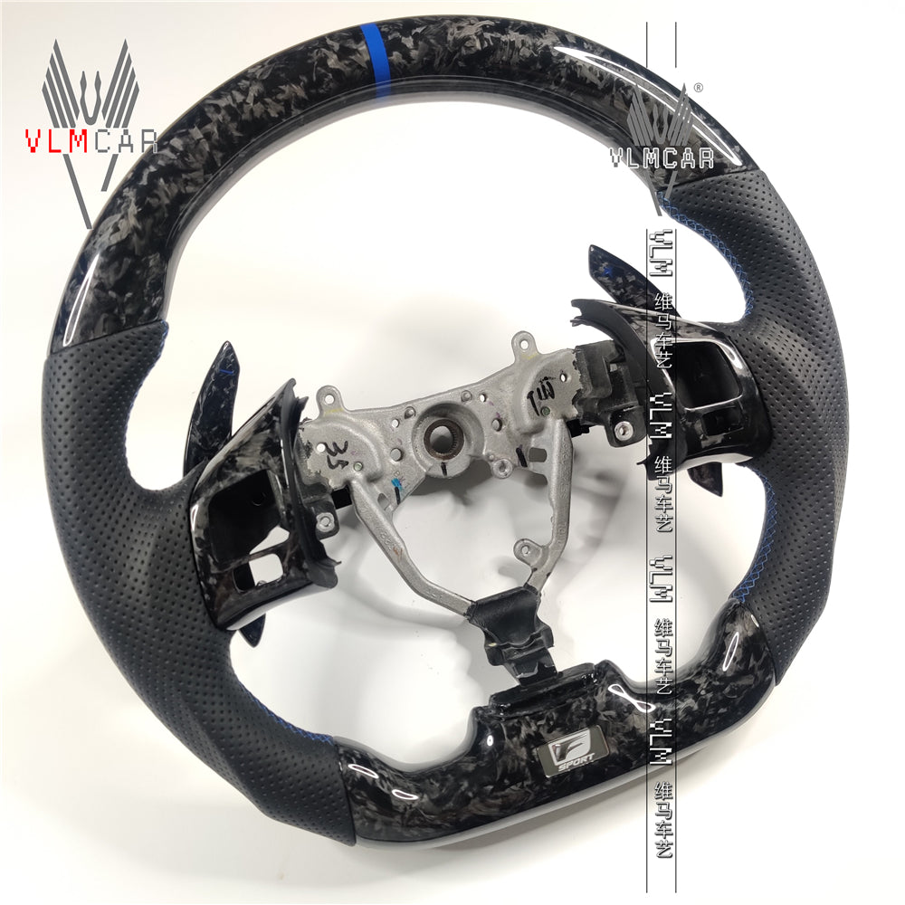 Private custom forged carbon Fiber steering wheel For Lexus IS/ISF/ES/RX/RC/RCF