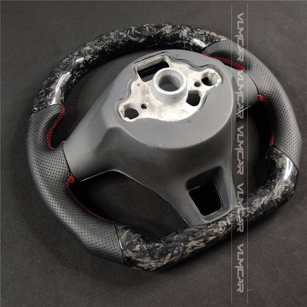 Private custom forged carbon Fiber steering wheel For Volkswagen Golf normal/Regular MK7/MK7.5 dsg/Manual
