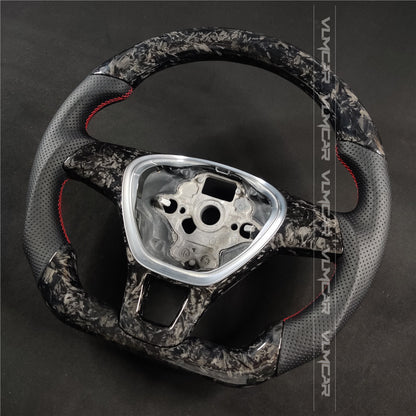Private custom forged carbon Fiber steering wheel For Volkswagen Golf normal/Regular MK7/MK7.5 dsg/Manual
