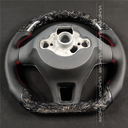 Private custom forged carbon Fiber steering wheel For Volkswagen Golf normal/Regular MK7/MK7.5 dsg/Manual
