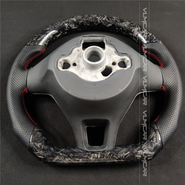 Private custom forged carbon Fiber steering wheel For Volkswagen Golf normal/Regular MK7/MK7.5 dsg/Manual