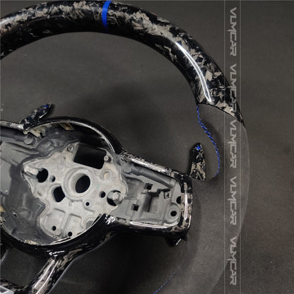 Private custom forged carbon Fiber steering wheel with suede For Volkswagen golf mk7/7.5/DSG