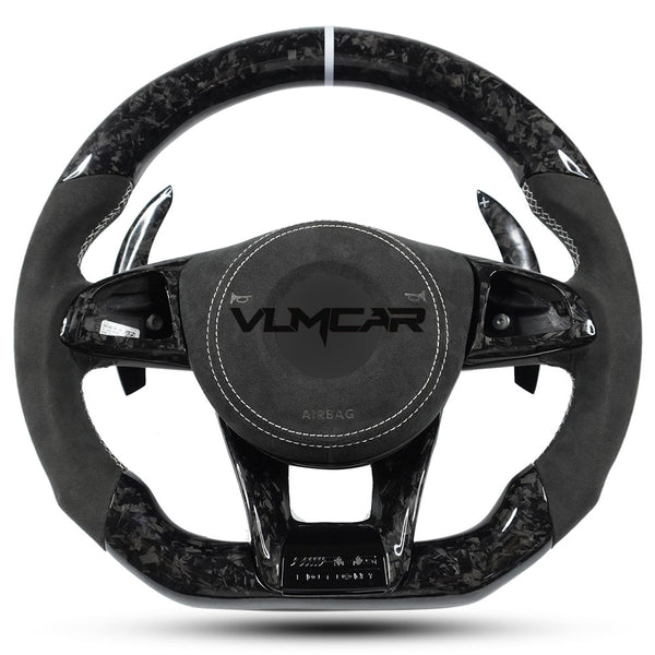 Private custom forged carbon fiber steering wheel for Mercedes Benz C-class /CLA/GLA/with shift paddlesW205 /W117/W176 /w230