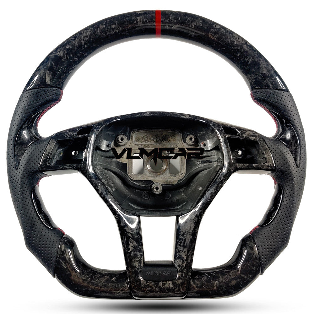 Private custom forged carbon fiber steering wheel for Mercedes Benz C-class W204 /AMG E-class W212