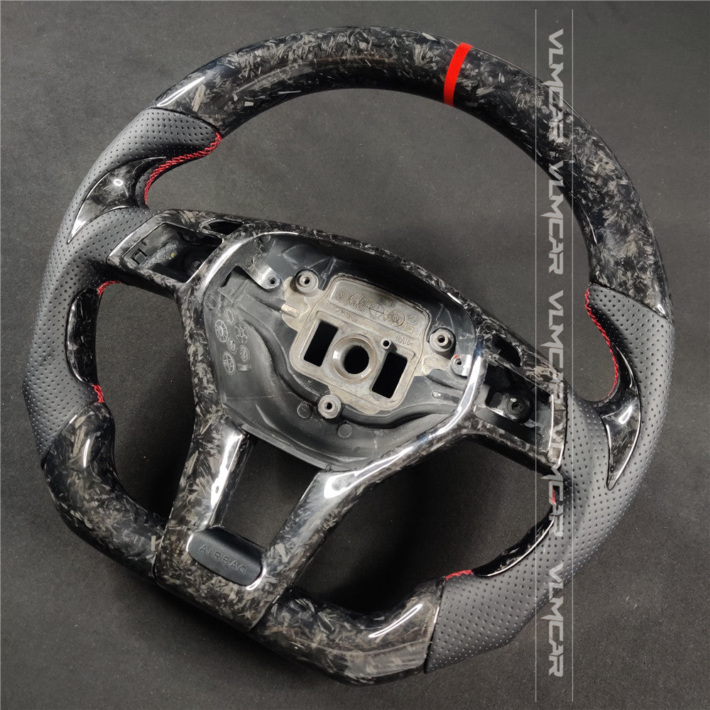 Private custom forged carbon fiber steering wheel for Mercedes Benz C-class W204 /AMG E-class W212