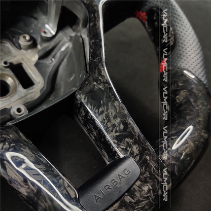 Private custom forged carbon fiber steering wheel for Mercedes Benz C-class W204 /AMG E-class W212
