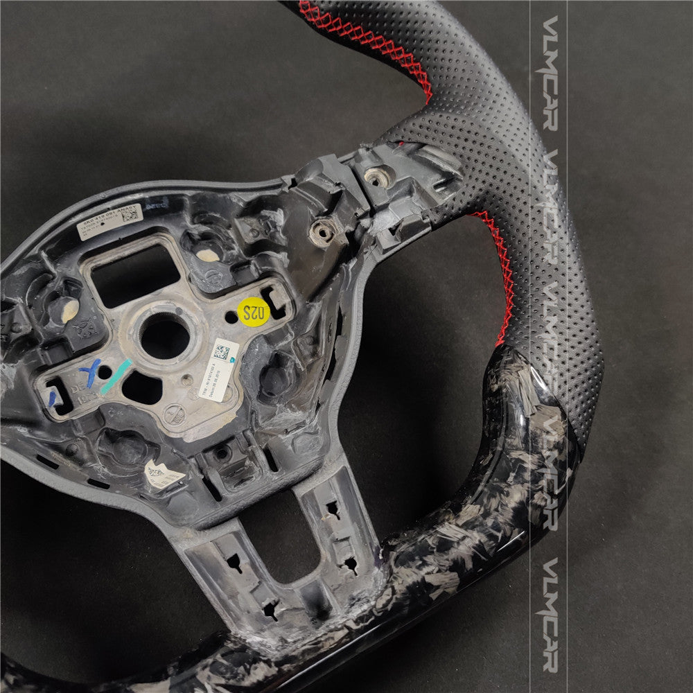 Private custom forged carbon fiber steering wheel for Volkswagen Golf MK6/GTI/R/without trim