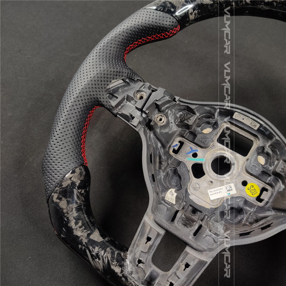 Private custom forged carbon fiber steering wheel for Volkswagen Golf MK6/GTI/R/without trim
