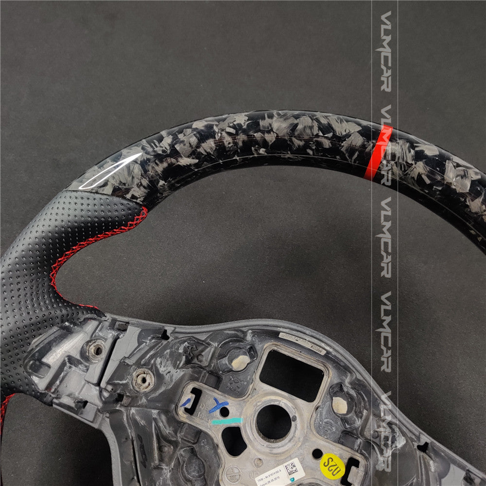 Private custom forged carbon fiber steering wheel for Volkswagen Golf MK6/GTI/R/without trim