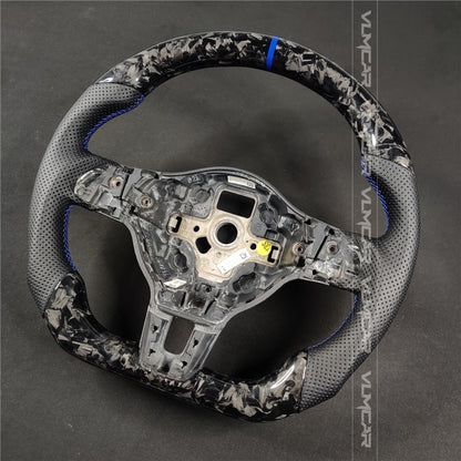 Private custom forged carbon fiber steering wheel for Volkswagen Golf MK6/GTI/R/without trim