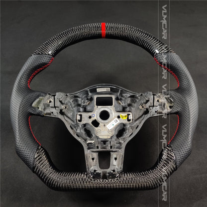 Private custom forged carbon fiber steering wheel for Volkswagen Golf MK6/GTI/R/without trim