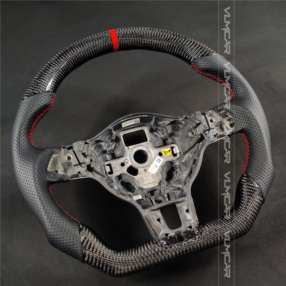 Private custom forged carbon fiber steering wheel for Volkswagen Golf MK6/GTI/R/without trim