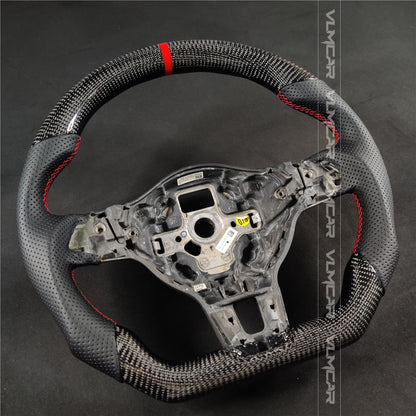 Private custom forged carbon fiber steering wheel for Volkswagen Golf MK6/GTI/R/without trim