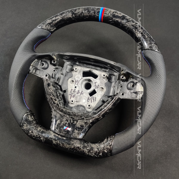 Private custom forged carbon fiber steering wheel for bmw 5 series/ F10