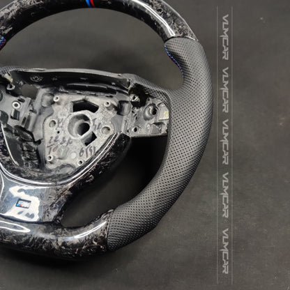 Private custom forged carbon fiber steering wheel for bmw 5 series/ F10