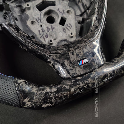 Private custom forged carbon fiber steering wheel for bmw 5 series/ F10