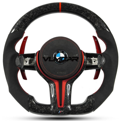 Private custom forged carbon fiber steering wheel for bmw M3/M4/M2/F80/F82/F83/F87/with carbon shift paddles