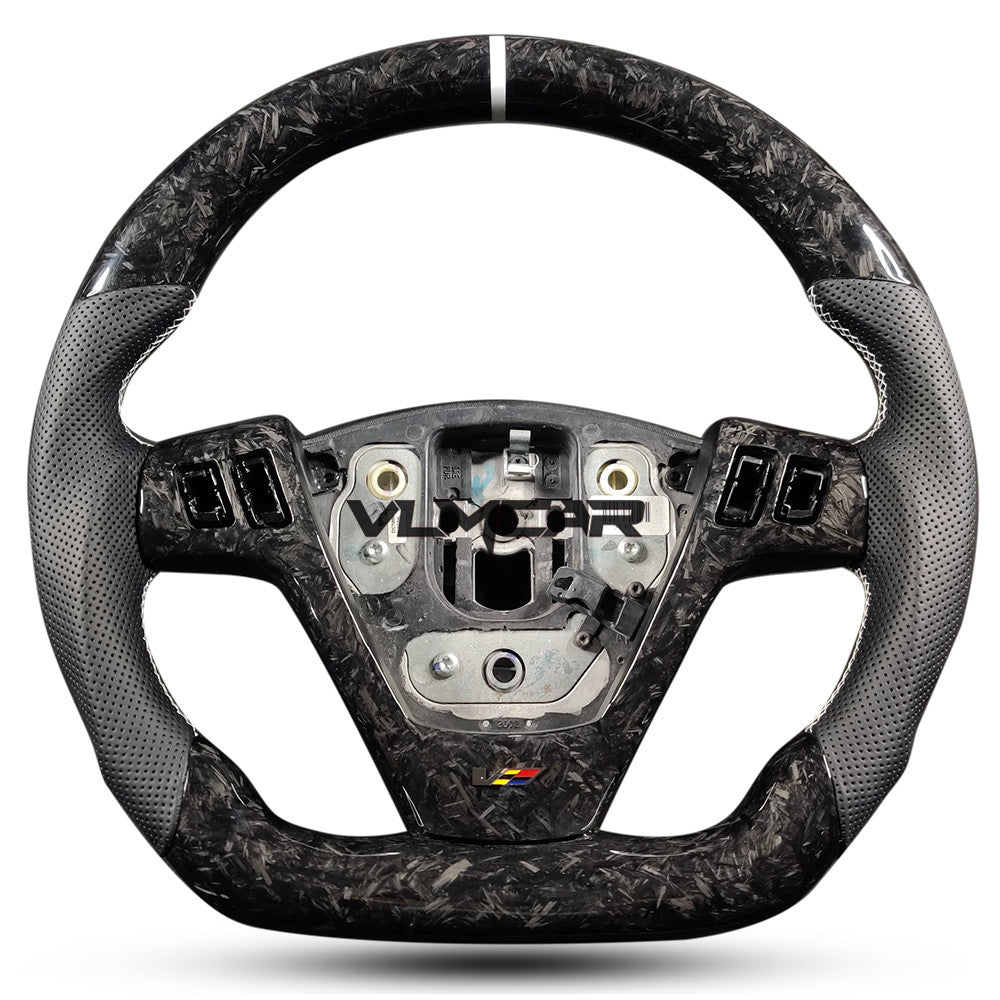 Private custom forged carbon fiber steering wheel with leather For CTS V1 2004-2008