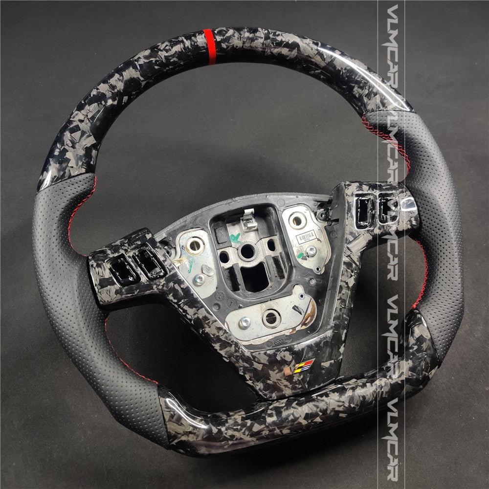 Private custom forged carbon fiber steering wheel with leather For CTS V1 2004-2008