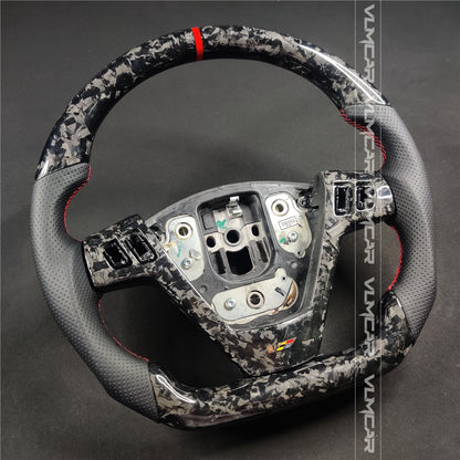 Private custom forged carbon fiber steering wheel with leather For CTS V1 2004-2008