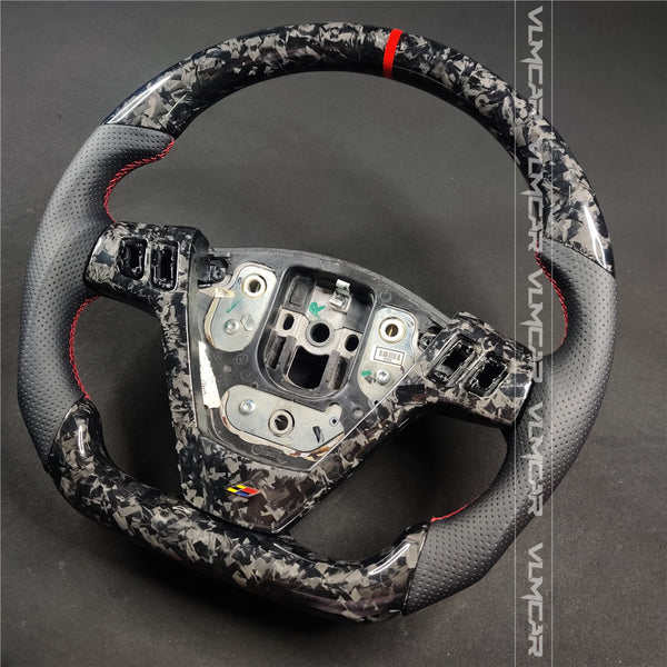 Private custom forged carbon fiber steering wheel with leather For CTS V1 2004-2008