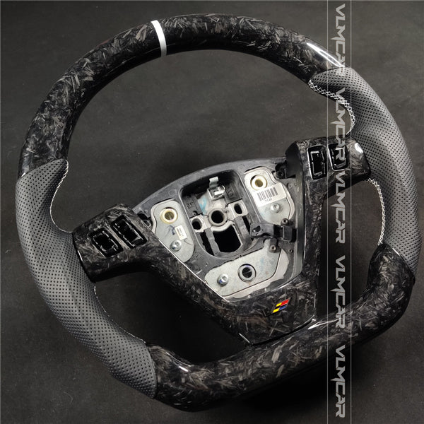 Private custom forged carbon fiber steering wheel with leather For CTS V1 2004-2008