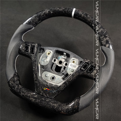 Private custom forged carbon fiber steering wheel with leather For CTS V1 2004-2008