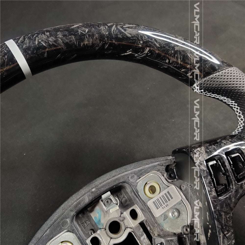 Private custom forged carbon fiber steering wheel with leather For CTS V1 2004-2008