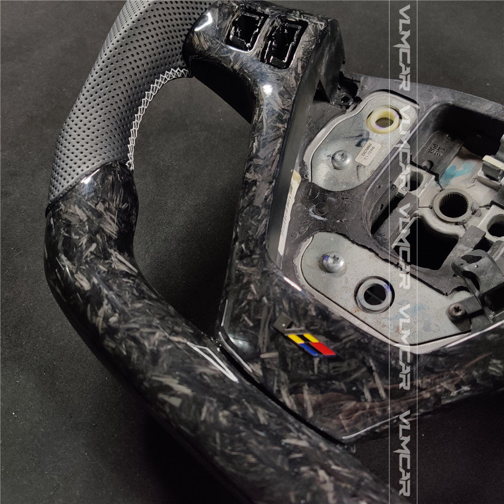 Private custom forged carbon fiber steering wheel with leather For CTS V1 2004-2008
