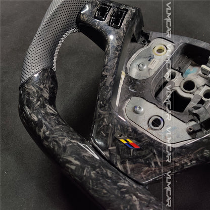 Private custom forged carbon fiber steering wheel with leather For CTS V1 2004-2008